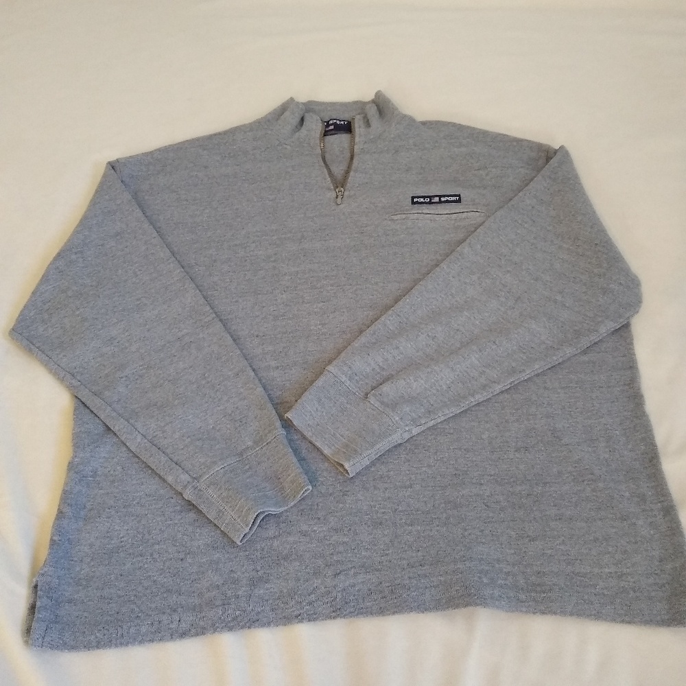 Polo Sport Sweater Zip Up Pullover Vintage